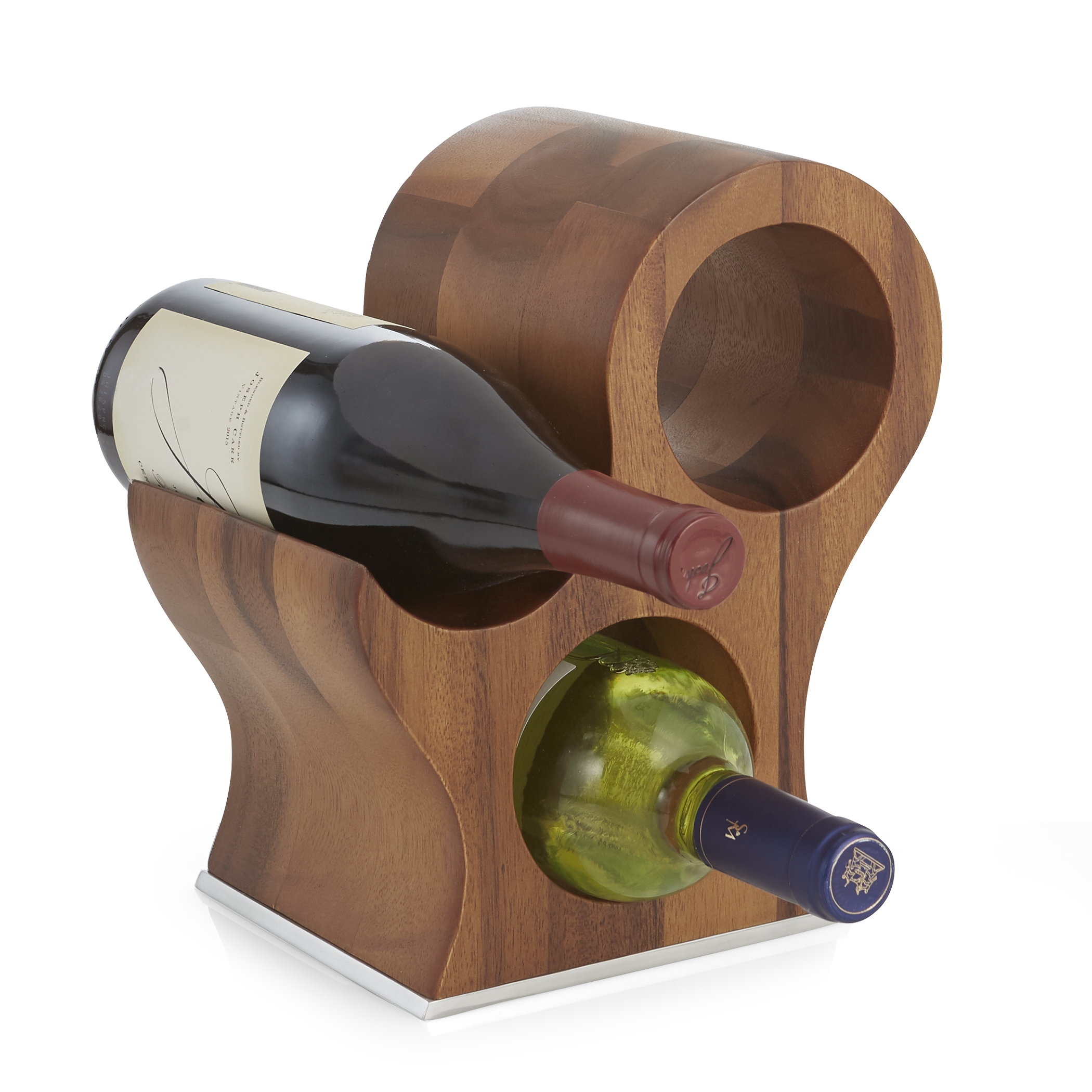 nambe wine bottle holder